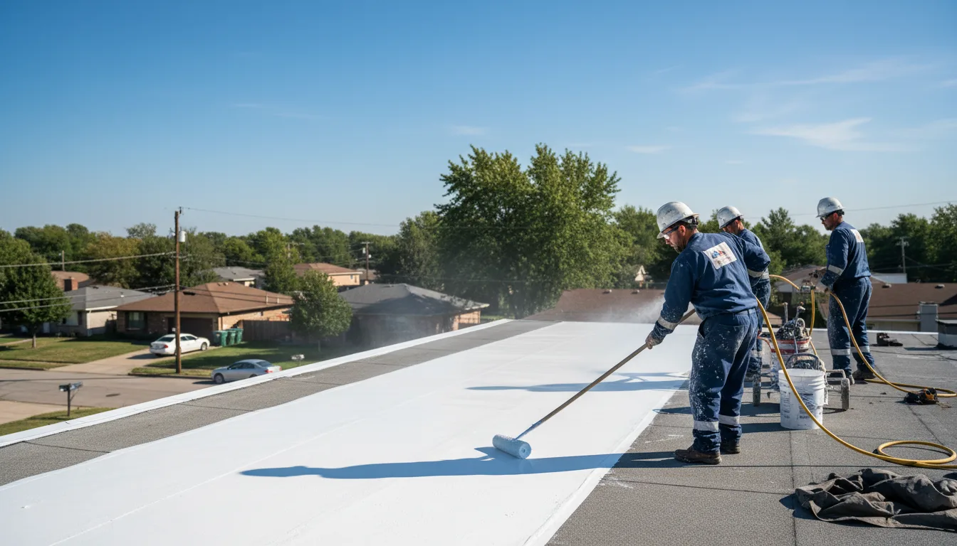 Commercial roof coating in La Mirada, CA near me